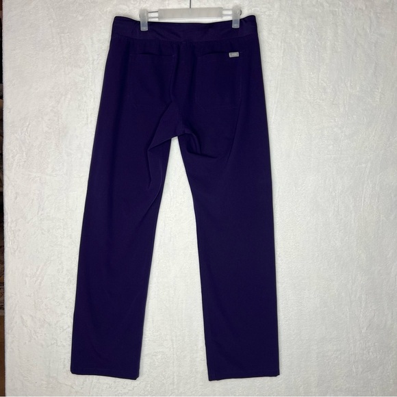 FIGS Women’s Livingston Basic Purple Drawstring Scrub Pants Medium Tall Pockets - Picture 5 of 7